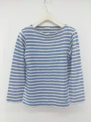 ◇ ORCIVAL オーシバル ボーダー フランス製 長袖 カットソー ブルー ホワイト レディース P  【中古】 【1210070001350】