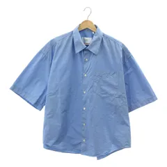 AMI Alexandre Mattiussi / アミ・アレクサンドルマテュッシ | 2024SS | AMI Boxy S/S Shirt ボクシー コットン 半袖 シャツ | L | ライトブルー | メンズ