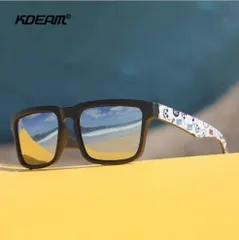 新品 送料込み KDEAM UV400 シルバーミラー レンズ スポーツサングラス