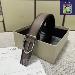 【今日特価】Tom Ford Double-Side Premium Leather Belt エレガントなデザイン