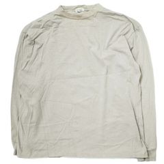 Steven Alan スティーブンアラン 日本製 LIGHT HI-DENS CREW NECK TEE ハイデンスクルーネックロングスリーブTシャツ 8112-241-0125 S グレージュ 長袖 カットソー トップス g10234