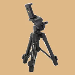 【新着商品】ベルボン Velbon 卓上三脚 スマホ三脚 EX-miniS II AZ 2段 レバーロック 全高41.7cm 最低高19.0cm 脚径17mm 小型 2Way雲台 アルミ脚 スマホホルダー付属 017915500624のサムネイル