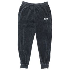 美品 PUMA プーマ ベロア スウェット ジョガー パンツ ボトムス 854780-01 サイズL 紺 ネイビー メンズ 古着 中古 USED