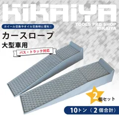カースロープ 大型車対応 2個セット トラックスロープ プラスチックラダーレール トラックランプ ドックレベラー 整備用スロープ 強化スロープ ジャッキサポート KIKAIYA【法人様のみ配送可能】