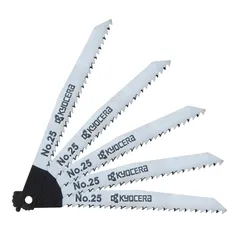 新品 京セラ(Kyocera) 旧リョービ ジグソー刃 スタンダードタイプ 木工仕上用目立刃 5本組 CJ-250 MJ-50用 No.25 66400247のサムネイル