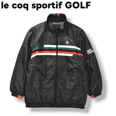 【2WAY】 ルコック スポルティフ ゴルフ le coq sportif GOLF 中綿入り コンバーチブル ウィンドブレーカー ジャケット ブルゾン ゴルフウェア LL ブラック メンズ