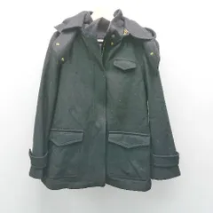 ■ <!-利用不可文字-!>green label relaxing 厚手 アウター 冬物　シンプル 無地 長袖 ジャンパー サイズ42 ブラック レディース E  【1310300014164】