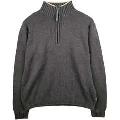 古着 ラルフローレン Ralph Lauren CHAPS チャップス コットンニットハーフジップセーター メンズL相当/eaa472720