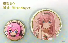 【中古】バッジ・ピンズ 巡音ルカ(パーティードレス) 缶バッジセット(2個セット) 「初音ミク 16th Birthdayくじ」 缶バッジセット賞