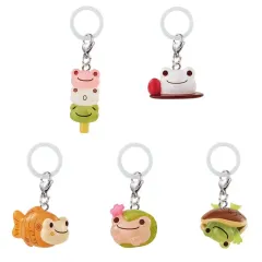 【中古】ストラップ 全5種セット 「かえるのピクルス めじるしアクセサリー 和菓子Ver.」