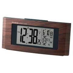 【ギフト包装なし】 時計 マグ 電波目覚まし時計ウッドラインT-743 BR-Z 送料無料