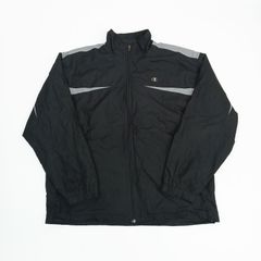Champion チャンピオン ナイロンジャケット フルジップ ブラック L B202507
