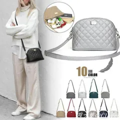 【美品・未使用新品】ショルダーバッグ レディース 斜めがけ キルティングバッグ ラウンド 韓国製 カジュアル ミニバッグ 小さめ バッグ シンプル 軽量 韓国バッグ 10カラー
