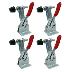 【今売れています】工具 DIY 固定 木材 GH-201-B 金属 下方押え型 クランプ トグルクランプ セット Charmoon (4個)