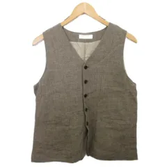 ネストローブ リネンボタンルーズベスト nestRobe ネストローブ リネンボタンルーズベスト ネストローブ