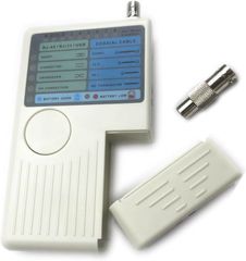 Global Networks Mui Bien Multifunction 4-in-1 Tester for Telephone Lines, Network Cables, BNC Coaxial Cables, and USB Cables (White)