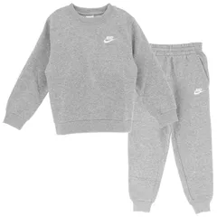 ナイキ キッズ スウェット 上下 裏起毛 NIKE ジュニア スウェットシャツ ロングパンツ セットアップ 130-170cm 子供服 キッズウェア  子ども 上下組 スエット グレー  トレーナー ジョガーパンツ スポーツ/FD3006-FD3008-063