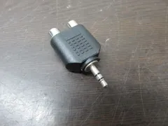 M0077【中古】ノーブランド 3.5㎜プラグジャック←→RCAピンジャック 変換アダプター 現状渡し