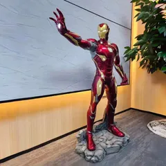 アイアンマン　1/2 特大サイズ　MK45  フィギュア　発光可能　リモコン付き　激レア