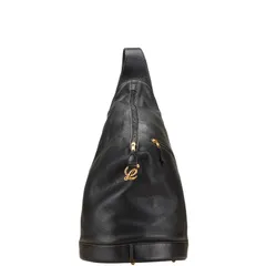 送料無料 美品 ロエベ LOEWE アントン 黒 レザー ハイ バックパック ショルダーバッグ 保存袋付き【001】 ロエベ LOEWE ワンショルダーバッグ&frasl;ボディバッグ アントンバック