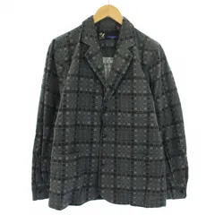 エフエーティー FAT CLUBMAN・C テーラードジャケット シャツジャケット 薄手 チェック SKINNY L グレー F31120-SH24-AB /TKのサムネイル