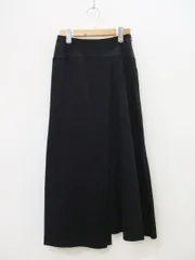 YOKE/Asymmertry Jersey Skirt/ラップスカート/ブラック/サイズ0/ヨーク/定価18000円【中古】【レディース】1-0708M♪のサムネイル