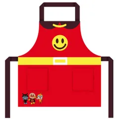 サロンジェ エプロン アンパンマン バンダイ 02920-01 なりきり レッド 子供用 110cm 