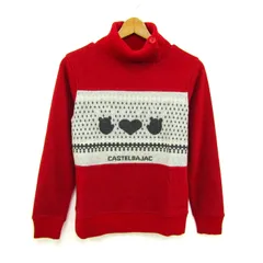 カステルバジャック セーター トップス 長袖 タートルネック アンドラ混 日本製 レディース 1サイズ レッド JC de CASTELBAJAC 【中古】