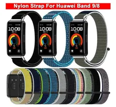 HUAWEI Band 8 9 10  替えベルト スマートウォッチ バンド ナイロン ループ ストラップ メタル アダプター スポーツバンド ナイロンバンド ナイロンベルト ウェアラブル端末 スポーツ ベルト 交換ベルト ファーウェイ band8 band9