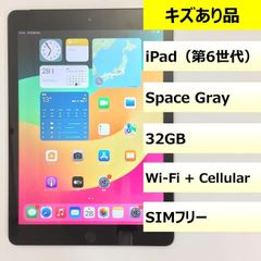 【キズあり品】iPad (第6世代) Wi-Fi + Cellular/32GB/354880095303555