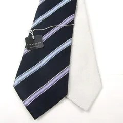 タカキュー ネクタイ ブランド 2点セット ストライプ柄 チェック柄  まとめ売り まとめて メンズ TAKA Q 【中古】