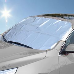 新品 Eooplus フロントカバー フロントシート フロントガラス 凍結防止 雪対策 黄砂対策 落ち葉防止 高温防止 汚れや傷を防止 霜よけ 雪よけ 遮光 日よけ 収納便利 四季対応 年中使える