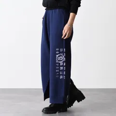 MM6 MAISON MARGIELA エムエムシックス メゾン マルジェラ パンツ ボトム スウェットパンツ コットンジャージー トラウザーズ S52KA0505 S25606 レディース ブルー コットン スポーツ