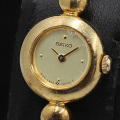希少/不動】SEIKO ゴールド ボールチェーン ブレスレットウォッチ 時計