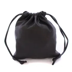 Aeta アエタ 巾着型 バック ポーチ PG57 ブラック 黒 販売終了品 Aeta アエタ ダブルフェイス ディア レザー ドローストリング