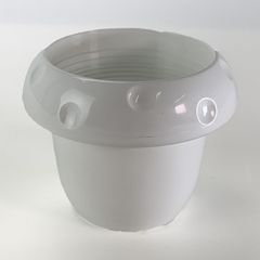 プラ鉢 2.5号 マッシュルームポット ホワイト 幅8cm×高さ6.4cm 