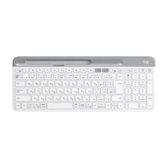 新品 Logicool キーボード オフホワイト 超薄型 小型 Windows Mac iPad iOS Android Chrome Surface