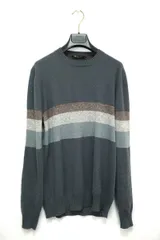 LoroPiana ロロピアーナ カシミヤシルク クルーネック ニット セーター グレー 50サイズ FAG3558【中古】のサムネイル