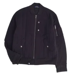 美品 ラルフローレン RALPH LAUREN ジャケット ブルゾン 中綿入り ジップアップ アウター メンズ L ブラックのサムネイル