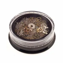 【新着商品】200‐300個 多種類 多色 ネイルパーツ 歯車パーツ UVレジンパーツ アクセサリー用 タイムギア 時計部品 Snifu メタルパーツ パンク 手芸素材 2ケースセット