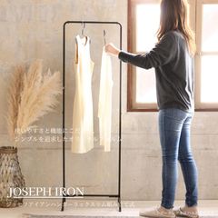 JOSEPH IRON HANGER RACK ハンガーラック スリム型 組立式 アイアン  ブラウン ジョセフアイアン製 幅45cm 高さ144.5cm DTFF9220SW SPICE OF LIFE