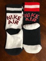 ナイキ NIKE キッズ ２足組 ユニセックス クッション付きクルーソックス 靴下 通園通学 UN0342-023 CUSHIONED SOCKS SET OF 2 10C-3Y WHITE/BLACK