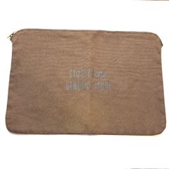 STUSSY livin'GENERALSTORE ハンドバッグ クラッチバック ステューシー リビン ゼネラルストア ブラウン