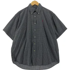 古着 ラルフローレン Ralph Lauren POLO by Ralph Lauren BLAIRE 半袖 ボタンダウン チェックシャツ メンズS相当/eaa533585