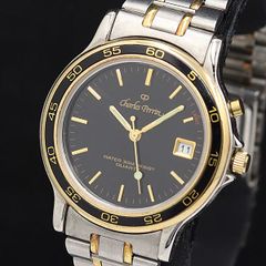 Charles Perrin ムーンフェイズクォーツ腕時計 SWISS MADE - メルカリ