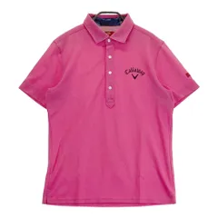 サイズ：L CALLAWAY キャロウェイ レッドレーベル 半袖ポロシャツ  ピンク系 [240101446763] ゴルフウェア メンズ ストスト