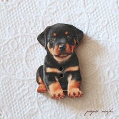 アトリエ ボヌール ドゥ ジュール フランス 製 木製ボタン  ビーグル  子犬  手芸 雑貨 小物 アトリエボヌールドゥジュール ボタン