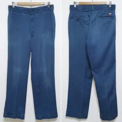 90s W32 L32 DICKIES ワークパンツ 874 ネイビー USA製