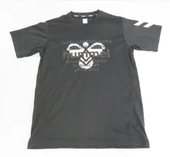 hummel ミッドサマーシャツ 吸湿冷感 UVカットTシャツ メンズ Sサイズ ブラック☆0805-767/プラス・YSのサムネイル