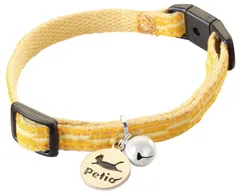 新品 ペティオ (Petio) 首輪 猫小町カラー 矢がすり イエロー